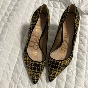 SAM EDELMAN DEA PLAID PUMPS